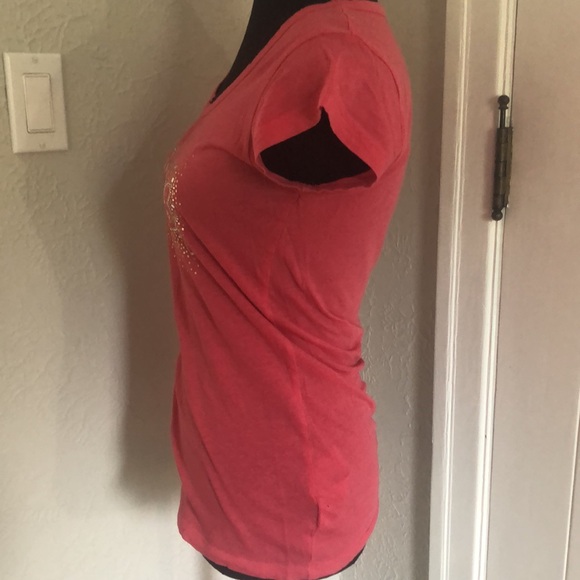 Ladies Choral Pink Guess T-Shirt - Size Small - Picture 3 of 5